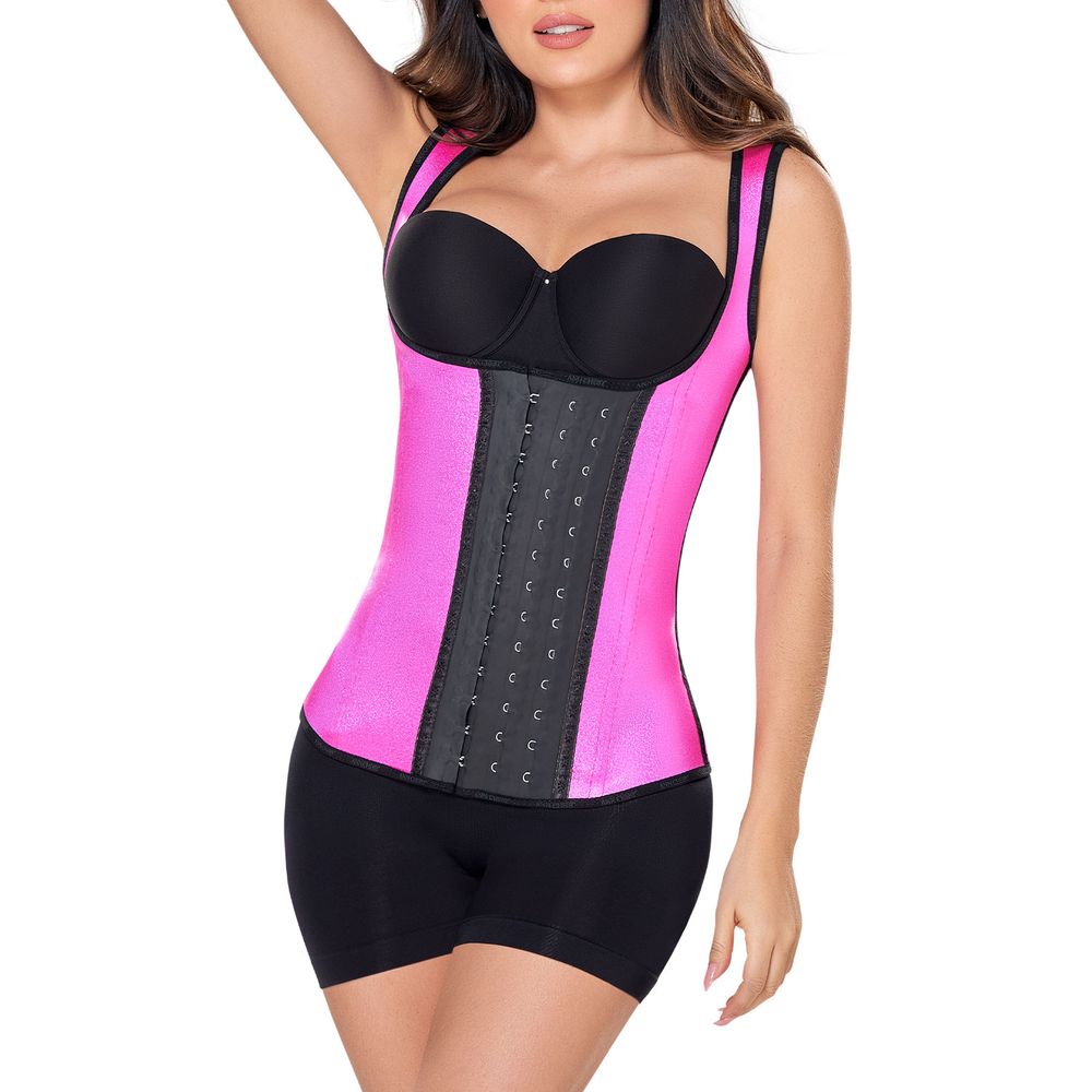 Chaleco látex 3 Broches Metalizado Mujer