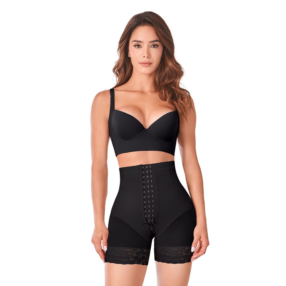 Short Alto levanta Glúteos Broche Reloj de Arena Mujer